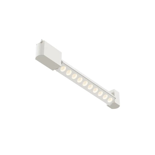 Spot pentru sina Unity din Aluminiu/Plastic Alb H4.6xL38.2cm 10W 620lm 3000k Points Rot