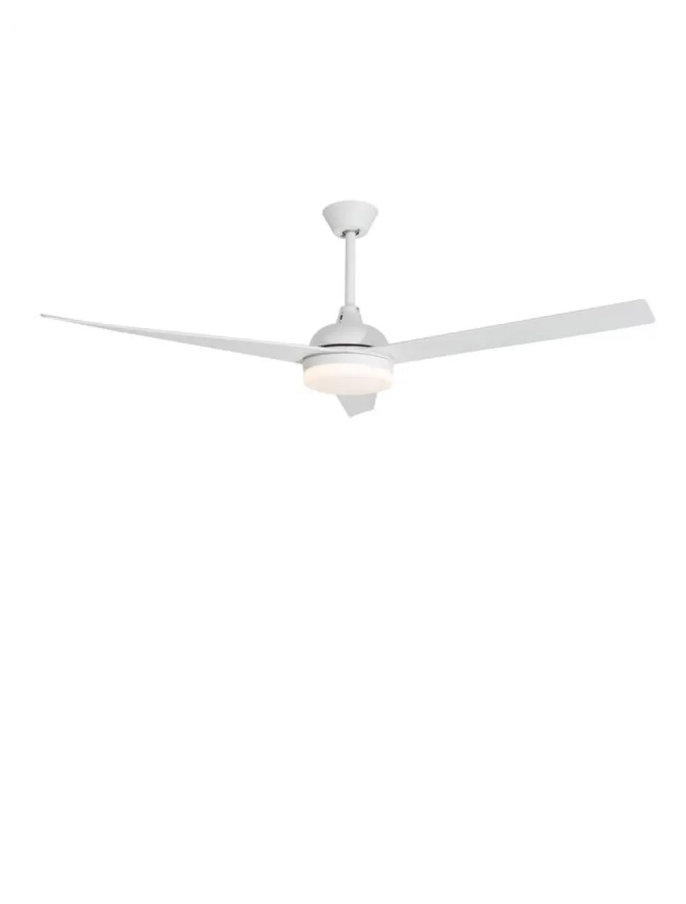 Ventilator structura din Metal Alb si abajur din Sticla Alb H37.5 - 47xL152cm IP20 18W 650lm 3000k FLOW