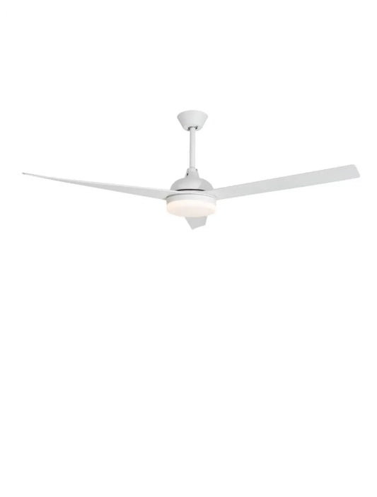 Ventilator structura din Metal Alb si abajur din Sticla Alb H37.5 - 47xL152cm IP20 18W 650lm 3000k FLOW