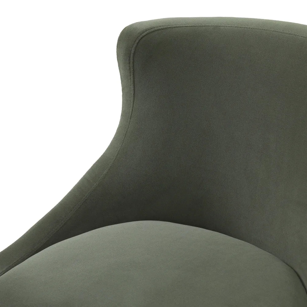 Scaun tapitat cu Catifea Verde L59.5xA65xH82cm Chavelle Eichholtz