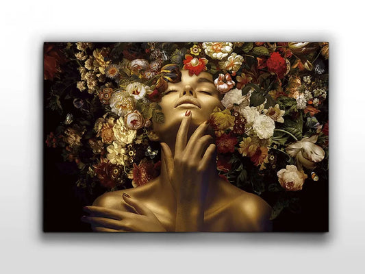 Tablou Portret pe Sticla securizata Multicolor L180xH120cm Fiorella