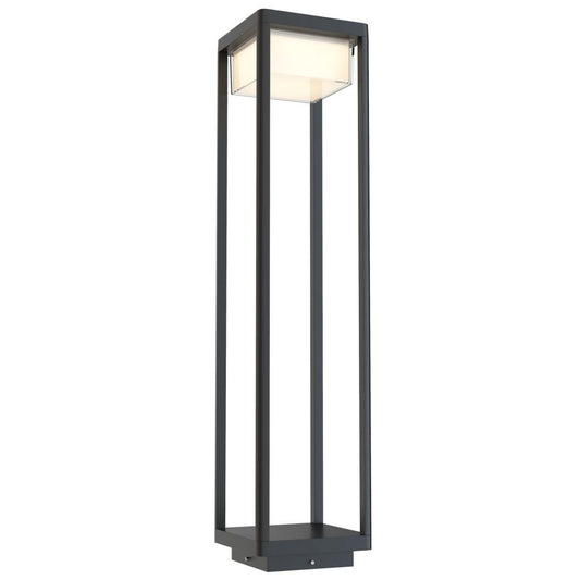 Stalp de iluminat pentru exterior din si Metal Negru L18xH80cm Baker Street