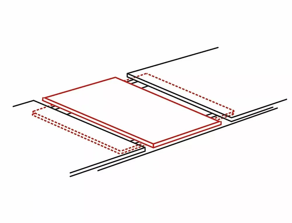 Masa extensibila din PAL Maro/Negru L140-218xH78cm Presto