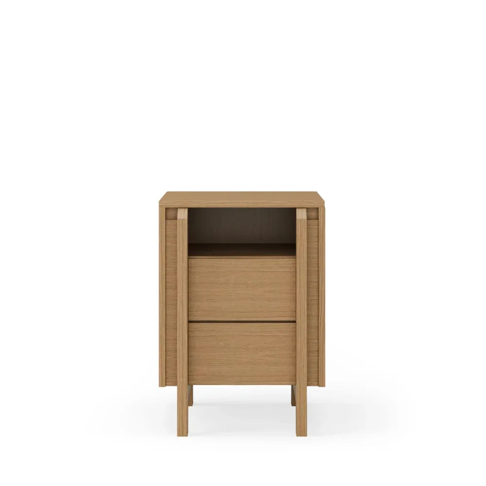 Noptiera cu sertare Pacific de culoare stejar L40xH63cm
