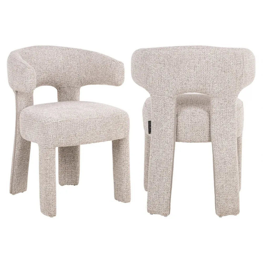 Scaun tapitat cu Stofa Bej L59.5xH78.5cm Nerio Richmond interiors