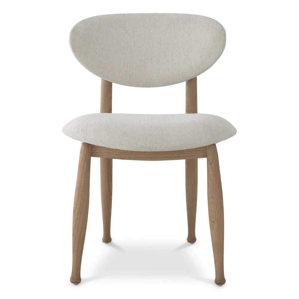 Scaun tapitat cu Stofa Crem L53xA59xH80cm Allston Eichholtz