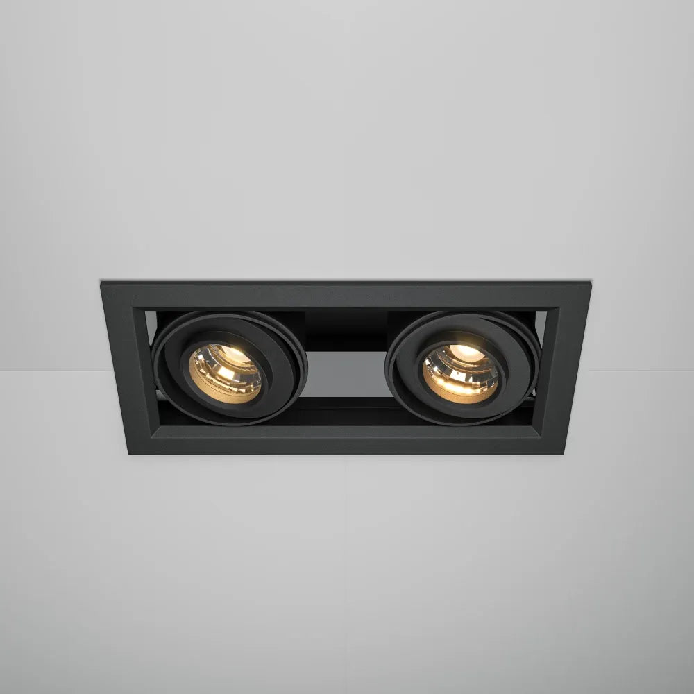 Spot incastrat din Aluminiu Negru H7.5xL19.4cm 20W Metal Modern