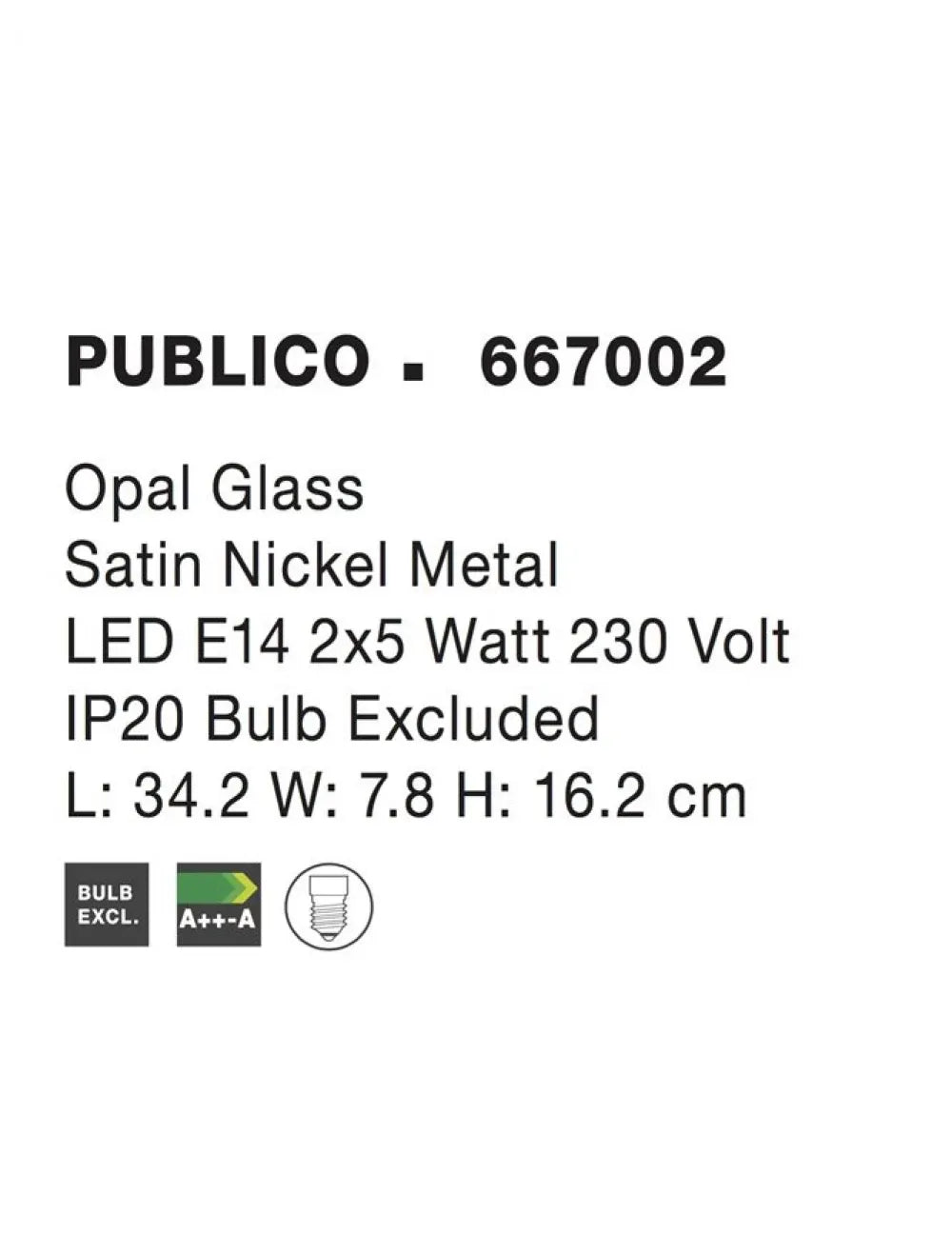 Plafoniera cu spoturi structura din Metal Argintiu si abajur din Sticla Alb H16.2xL34.2cm IP20 PUBLICO