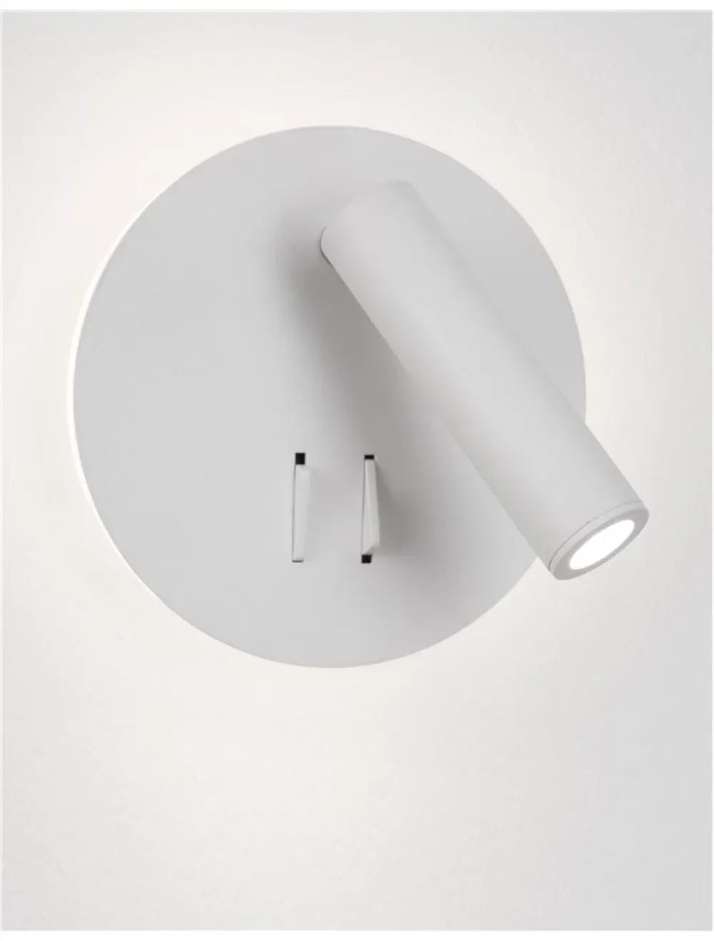 Aplica de perete structura din Aluminiu Alb si abajur din Aluminiu  H14xL14cm IP20 9W 780lm 3000k PENOR