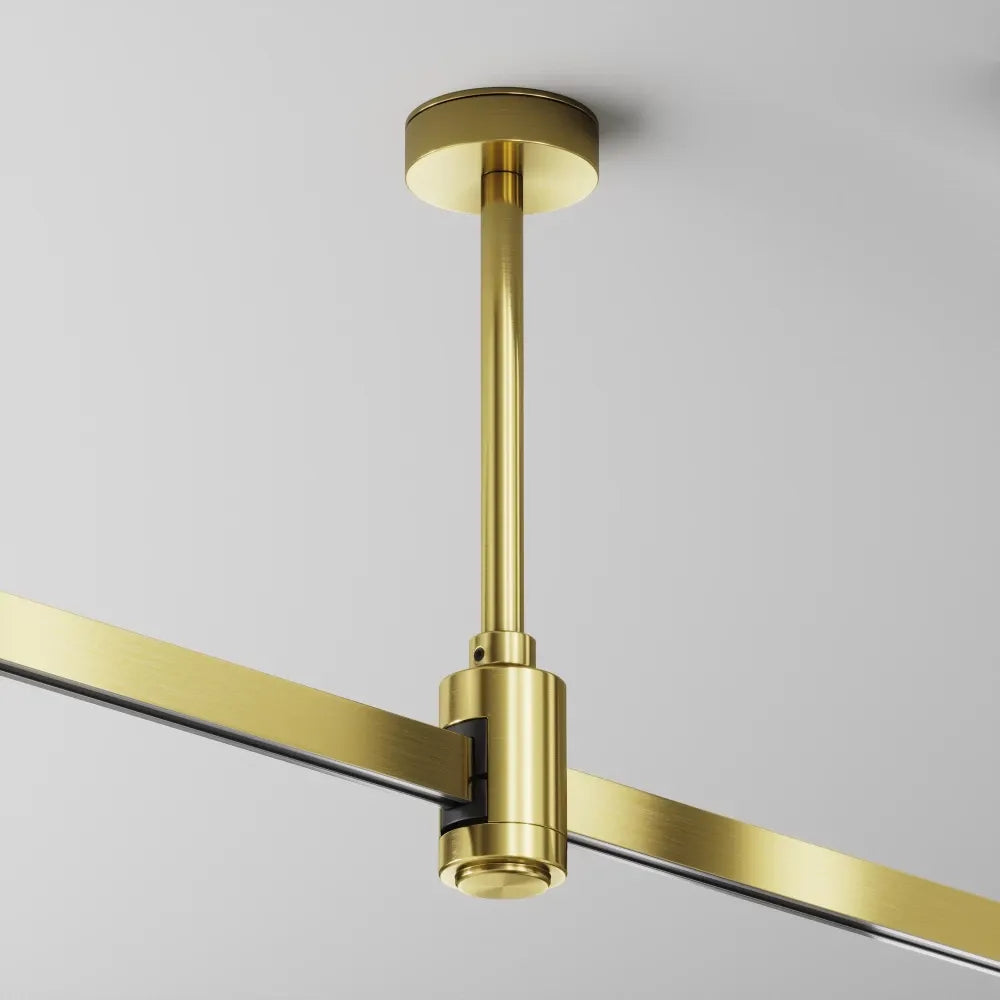 Suport scurt de tavan 138 mm Flarity din Aluminiu Alama