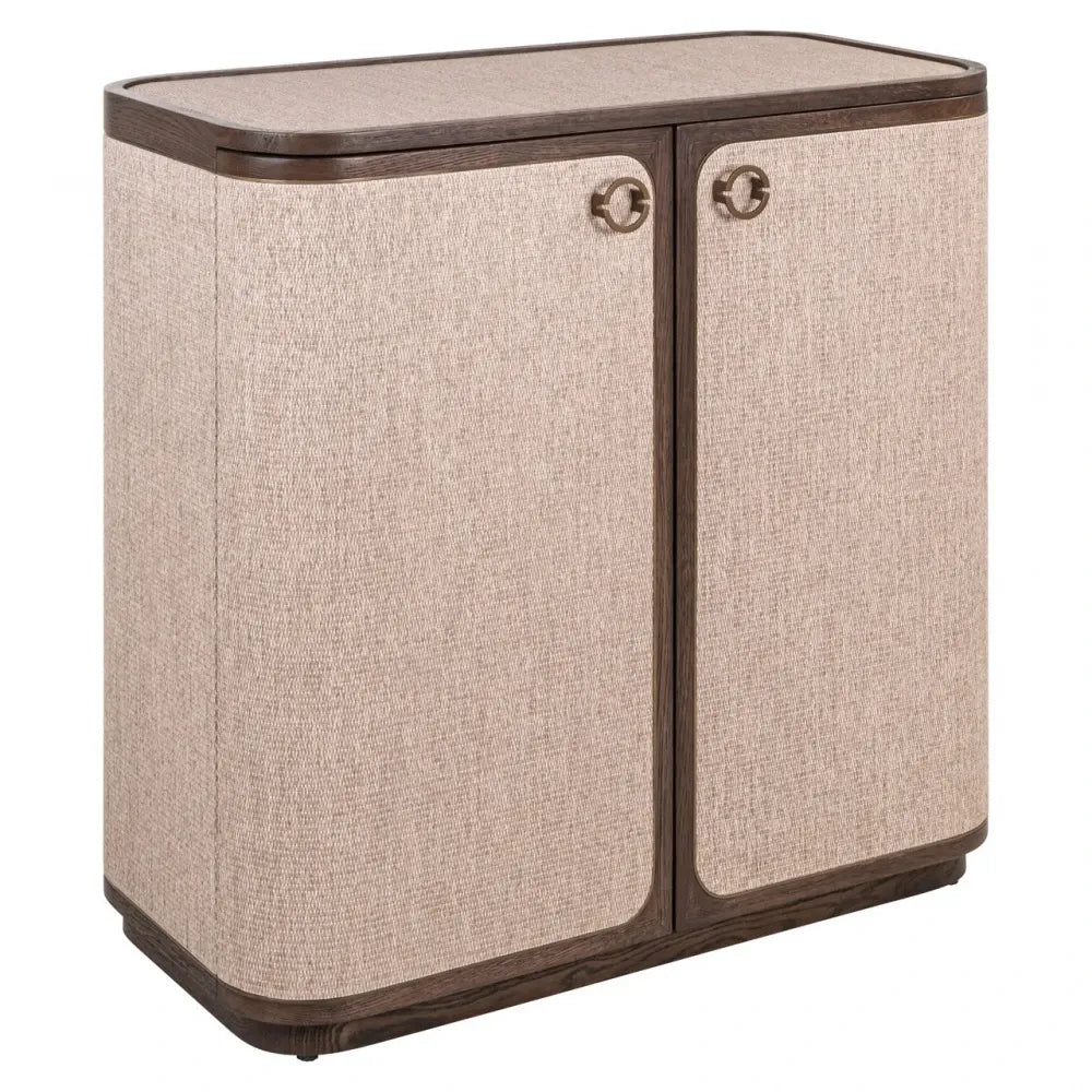 Comoda cu 2 usi din Lemn/In Auriu/Bej Maro/Bej L90xH86cm Willox Richmond interiors