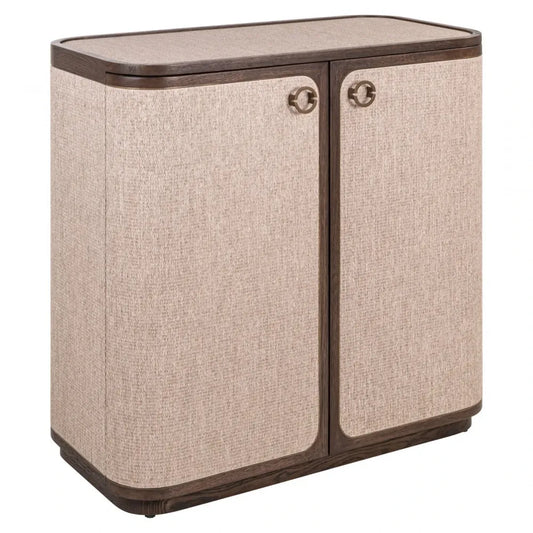 Comoda cu 2 usi din Lemn/In Auriu/Bej Maro/Bej L90xH86cm Willox Richmond interiors