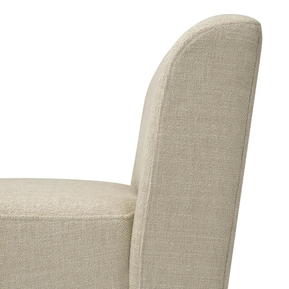 Scaun tapitat cu Stofa Ecru L65xA74xH84.5cm Selene Eichholtz