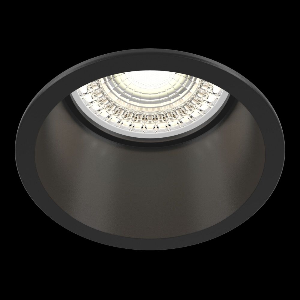 Spot incastra din Aluminiu Negru D7xH6cm Reif