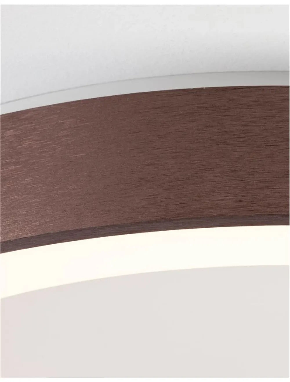 Plafoniera structura din Aluminiu Maro si abajur din Acrilic Alb H9xL60cm IP20 50W 2864lm 3000k RANDO THIN