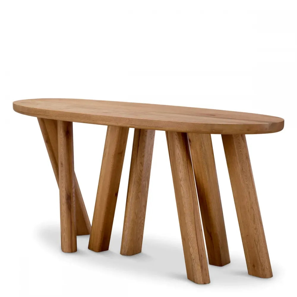 Consola din Lemn de stejar Maro L160xH76.5cm Bayshore Eichholtz