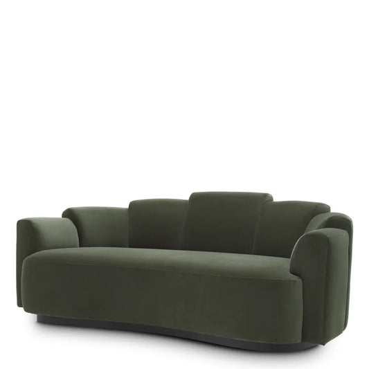 Canapea tapitat cu Catifea Verde L194xA101xH73cm Marbella S Eichholtz