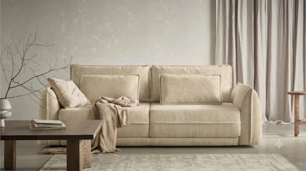 Canapea extensibila tapitata cu catifea Vogue 1 L253x90cm Ella