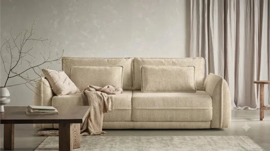 Canapea extensibila tapitata cu catifea Vogue 1 L253x90cm Ella