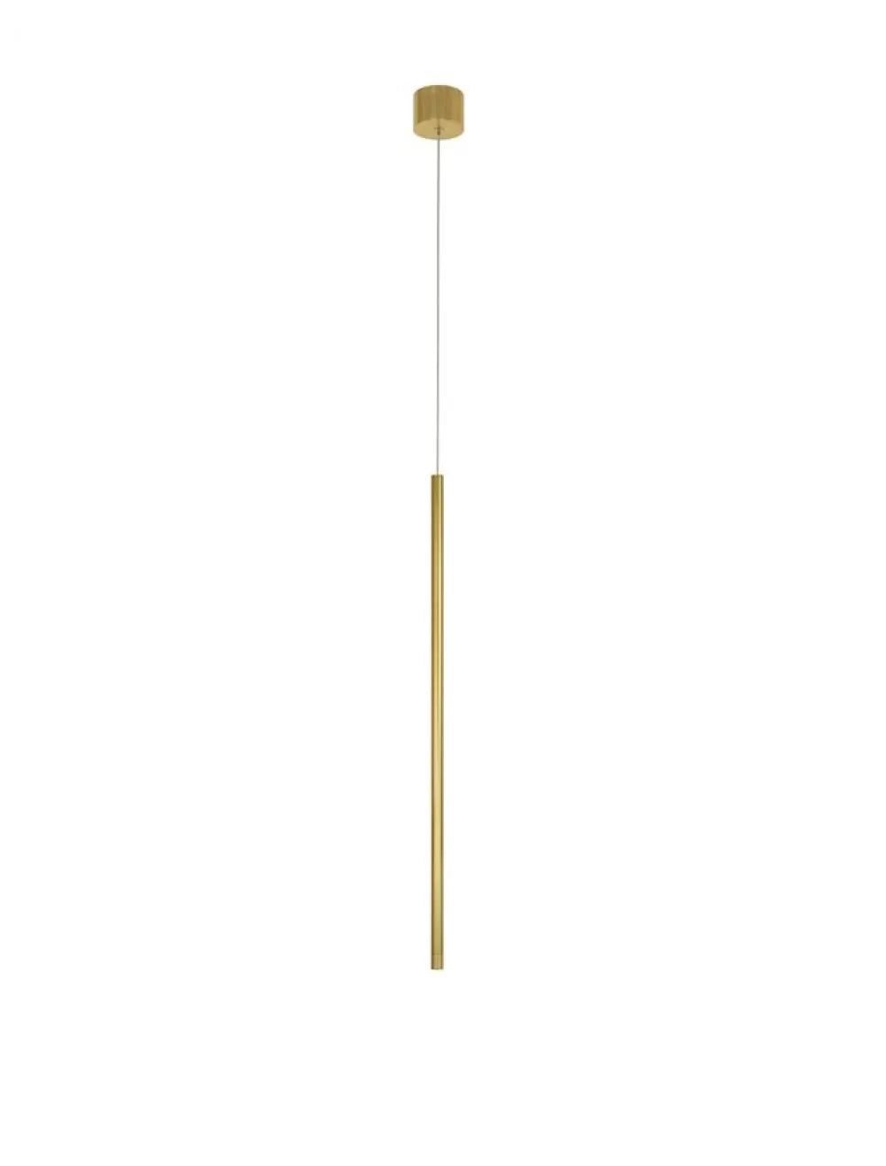 Pendul din Aluminiu Auriu H200xL1.5cm IP20 5W 195lm 3000k ELETTRA