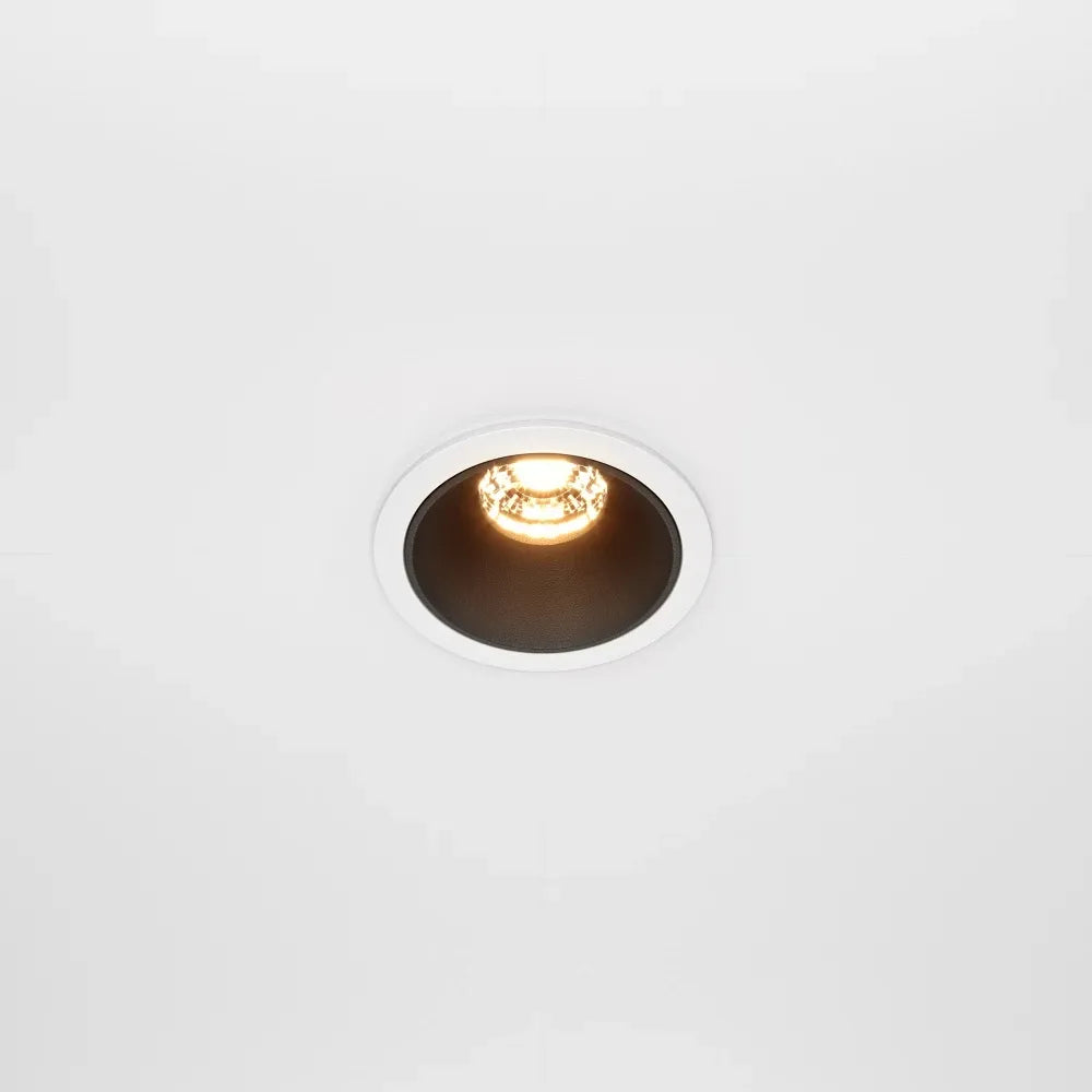 Spot incastrat din Aluminiu Alb/Negru H5.2xD6.5cm 10W 500lm 2700k Alfa LED