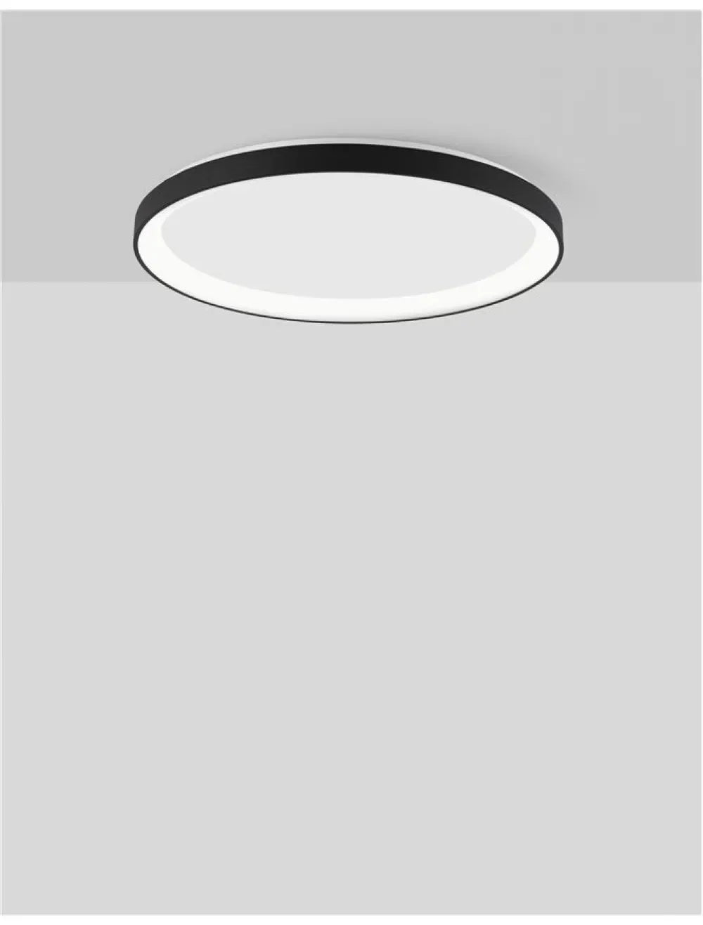 Plafoniera din Aluminiu Negru H6xL48cm IP20 40W 2554lm 2700k PERTINO