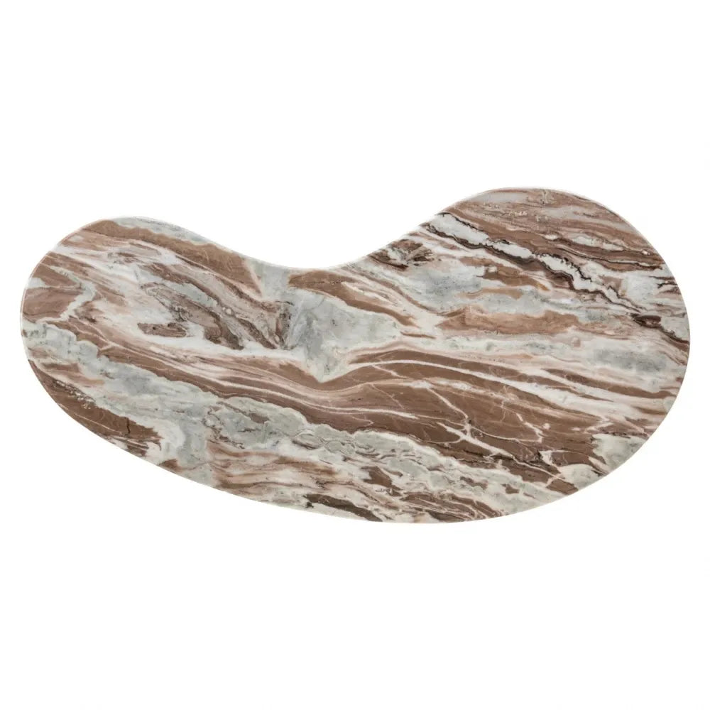 Birou din MDF/Metal Maro si Marmura Multicolor L160xH75cm Brando Richmond interiors