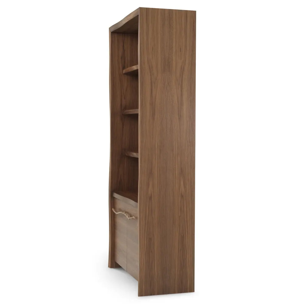 Biblioteca din Furnir de nuc Maro L106xH231cm Charford Eichholtz