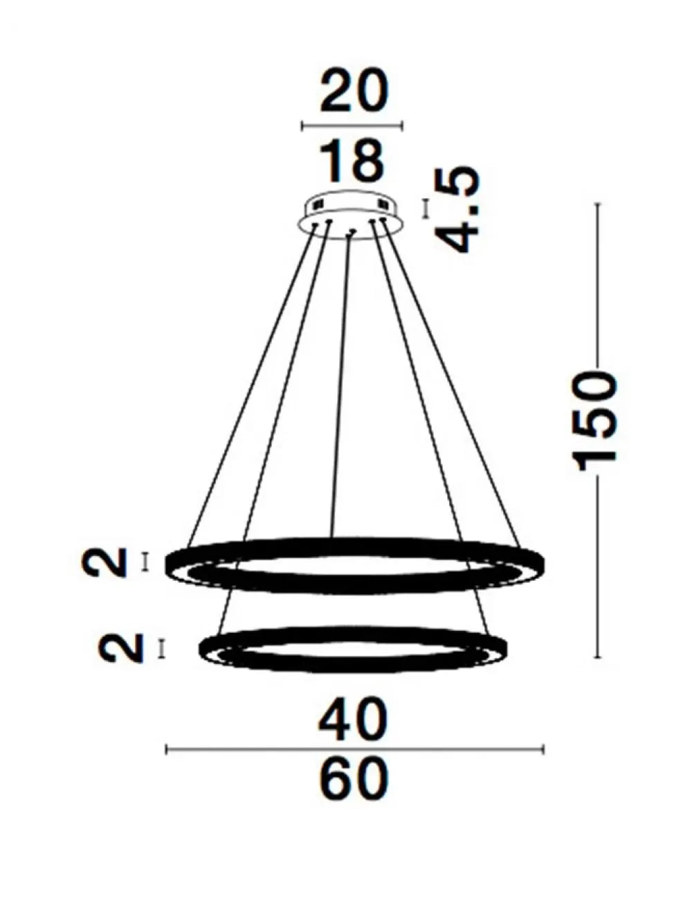Candelabru structura din Aluminiu Auriu si abajur din Acrilic Transparent H150xL60cm IP20 56W 3555lm 3000k CILION