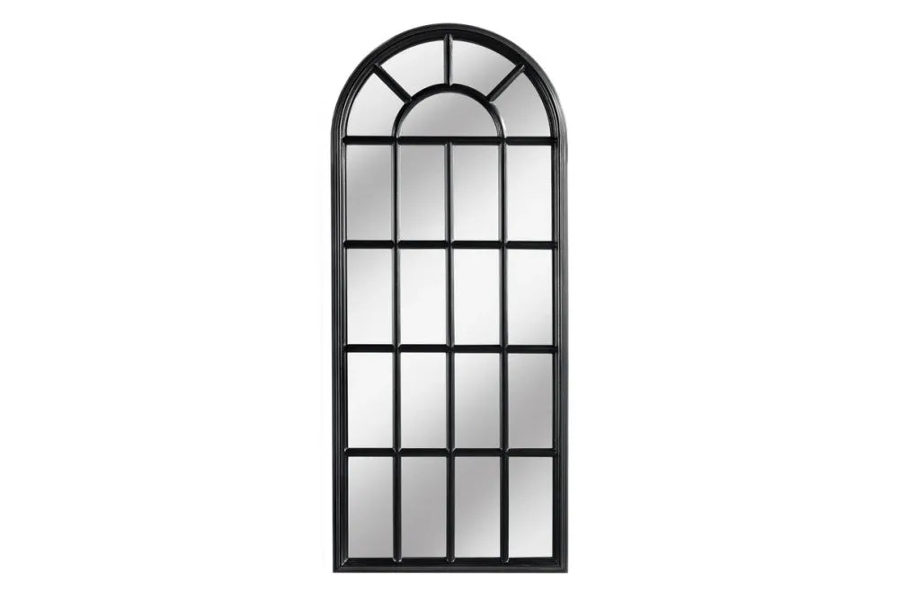 Oglinda cu rama din Lemn de pin Negru H140xL60cm Castillo
