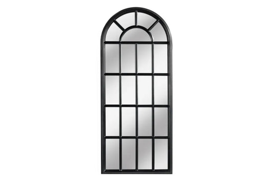 Oglinda cu rama din Lemn de pin Negru H140xL60cm Castillo