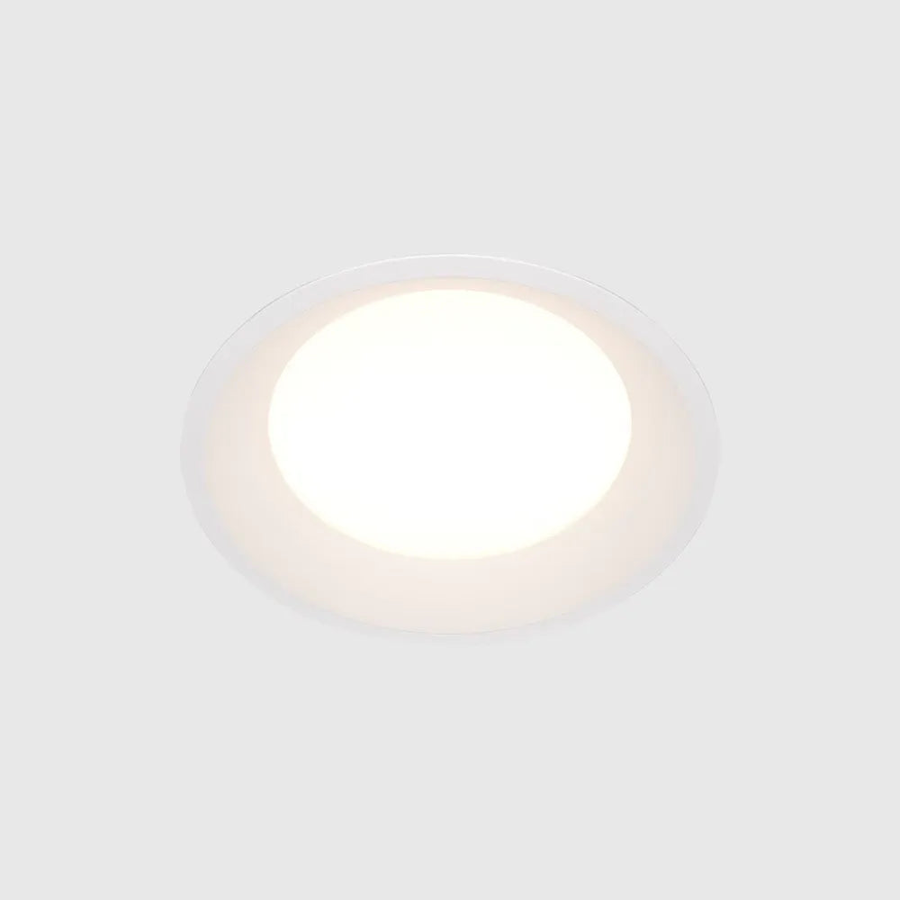 Spot incastrat rotund din Aluminiu Alb H5.5xD15.5cm IP 44 18W 1400lm 4000k Okno