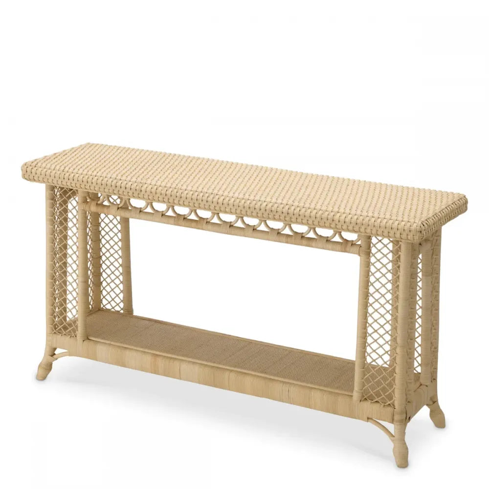 Consola din Ratan Maro deschis L142xH77.5cm Saba Eichholtz
