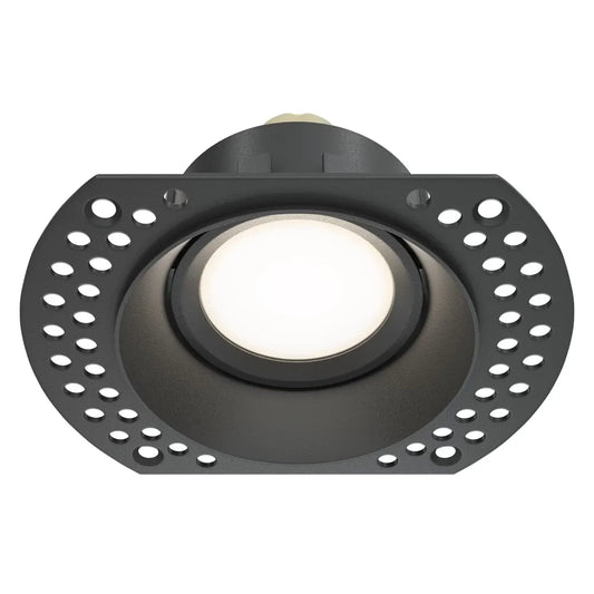Spot incastrat rotund din Aluminiu Negru H4xL12cm IP 20 GU10 50W Dot