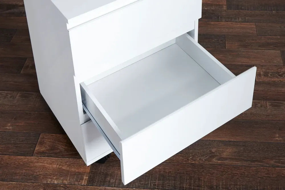 Dulapior pentru birou din MDF Alb cu roti Big deal L45xH63cm