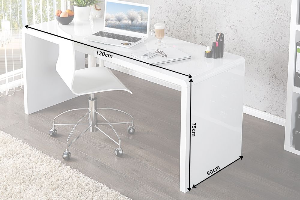 Birou din MDF Alb Fast Trade L120xH75cm