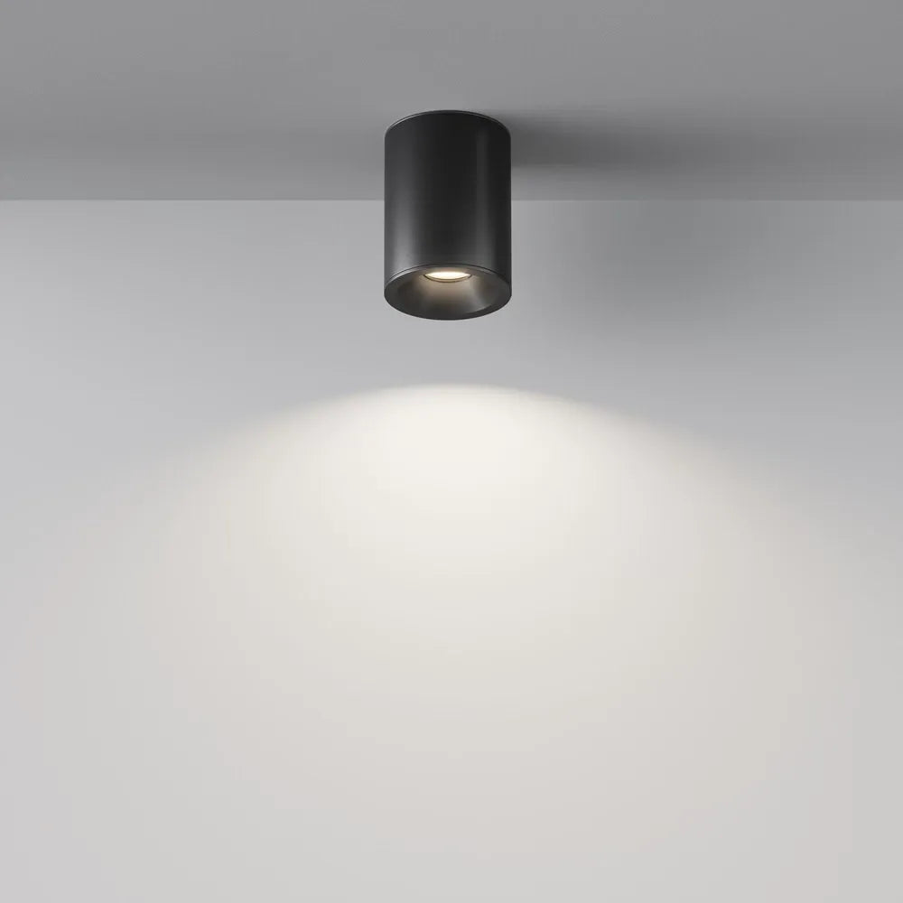 Spot aplicabil din Aluminiu Negru H11.5xD8.5cm IP 65 GU10 50W Zoom