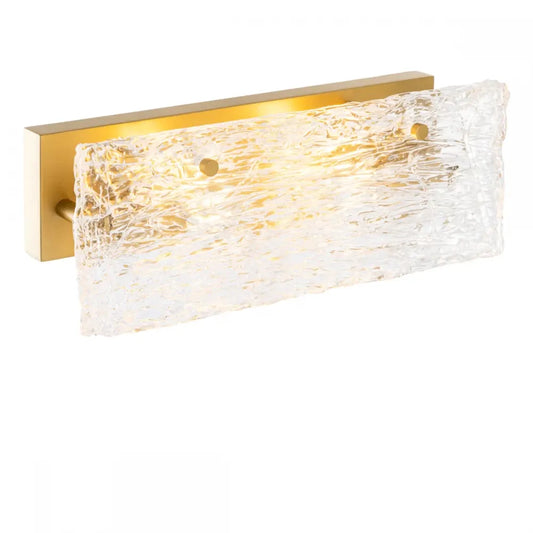 Aplica de perete din Metal Alama si Sticla Transparent H15xL39.5cm Almeria Eichholtz