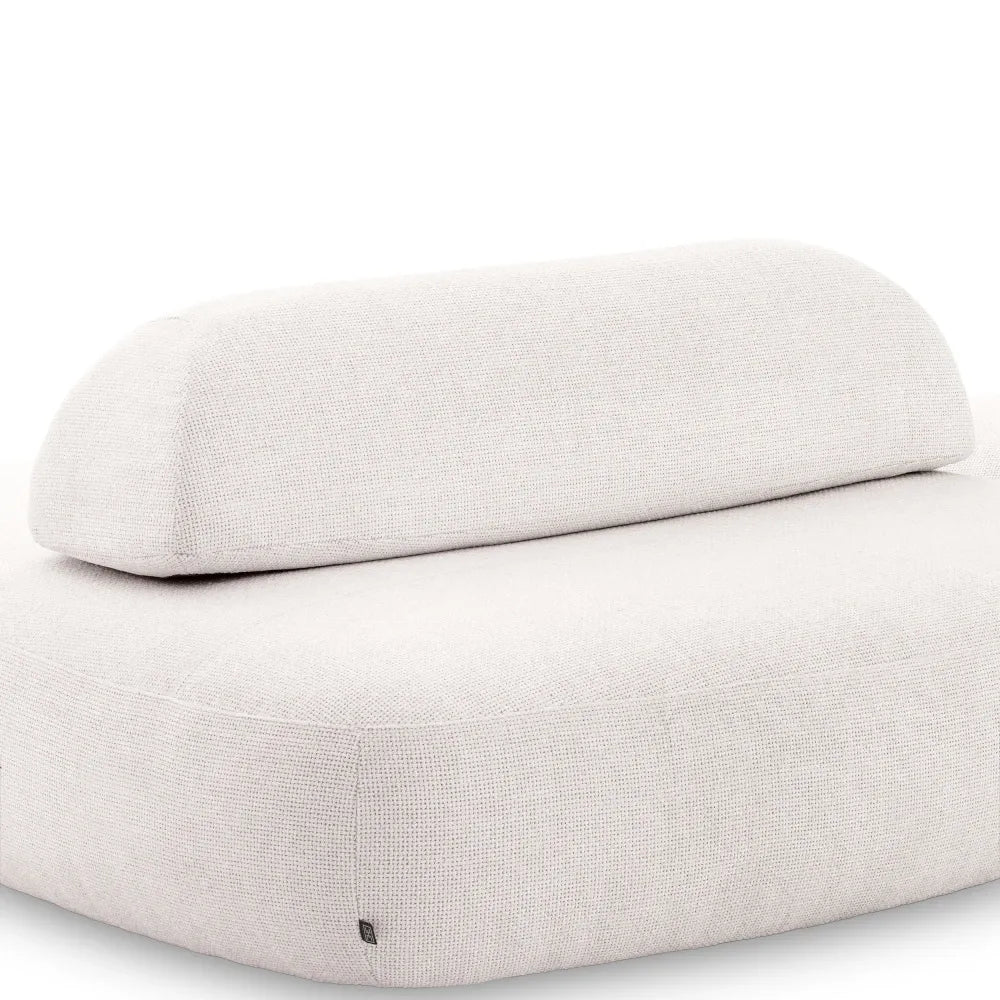 Canapea formata din 2 module tapitat cu Stofa Lyssa Alb L232/172xA173/185xH78cm Residenza Eichholtz