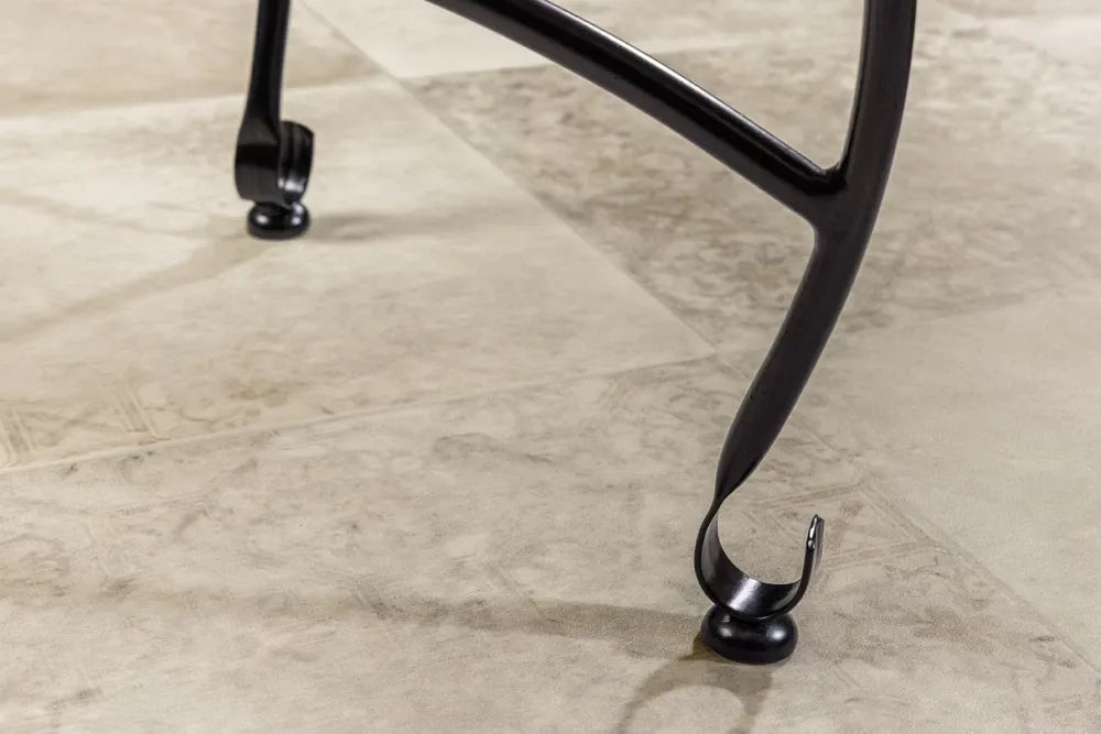 Masuta laterala din Metal Negru L40xH36cm Marrakesh