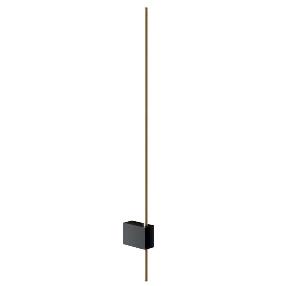 Aplica de perete Aluminiu Negru/Auriu L62xH3cm Pars