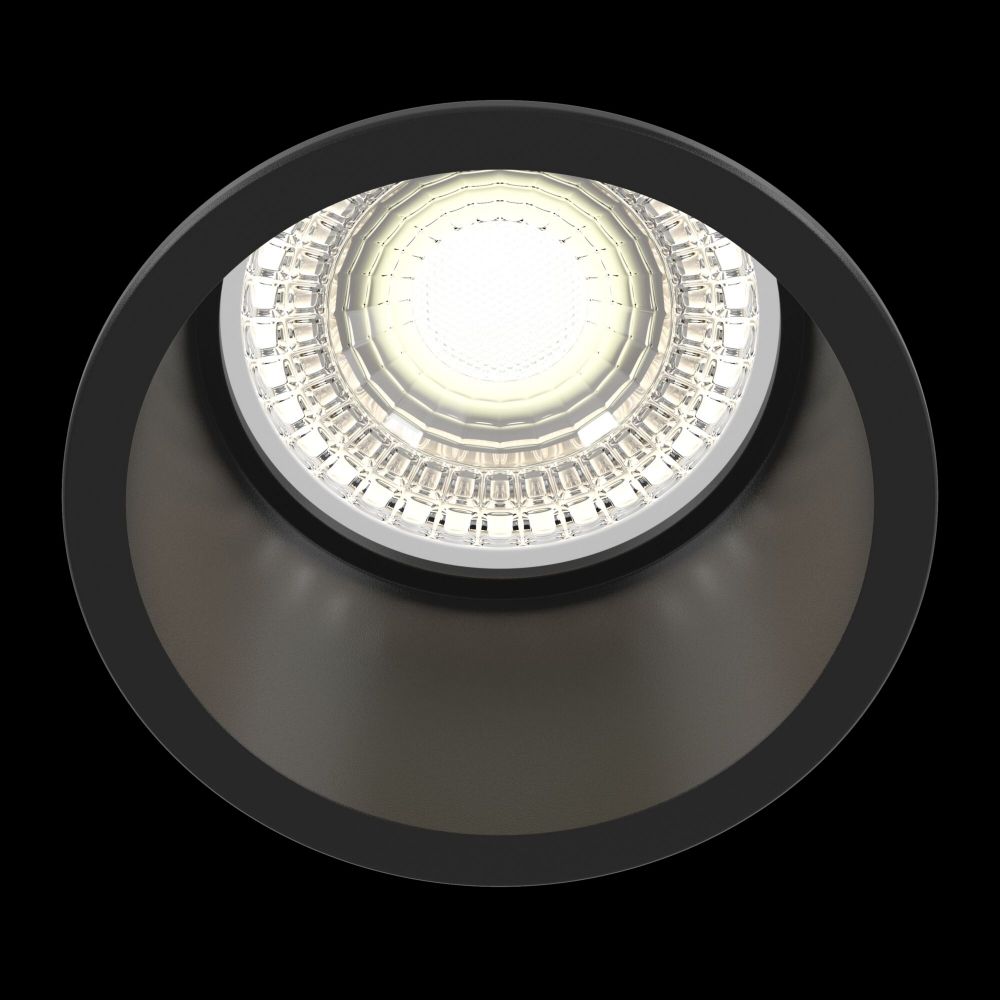 Spot incastra din Aluminiu Negru D7xH6cm Reif
