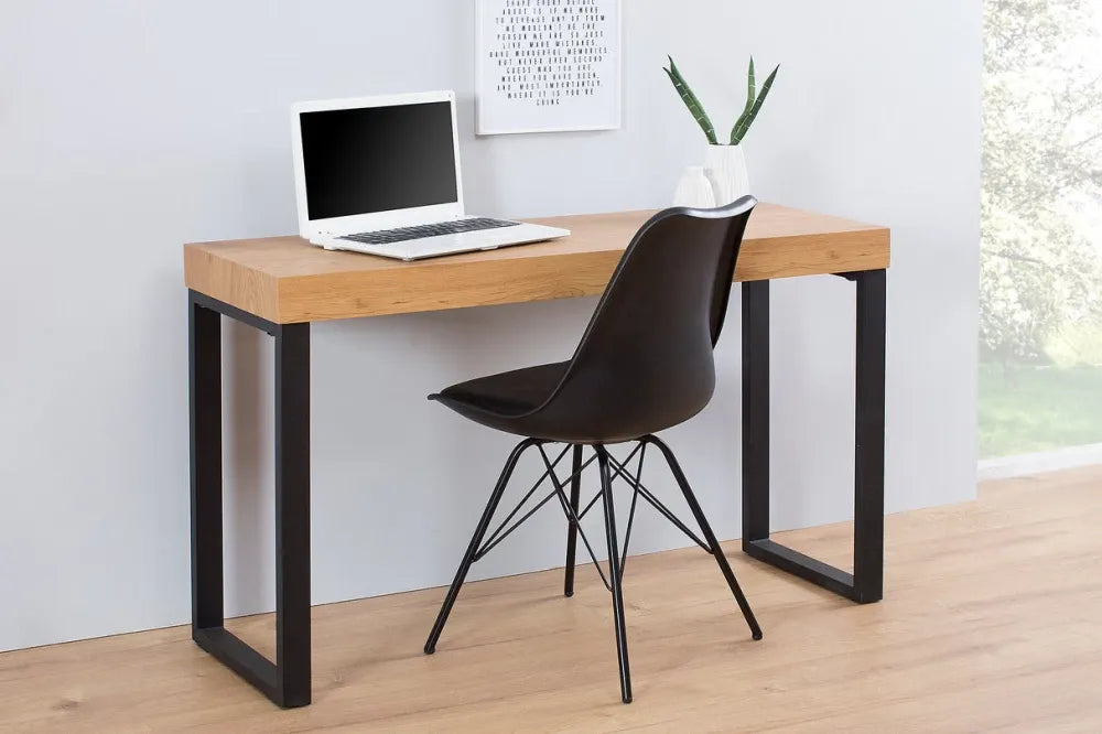 Birou din MDF Maro si Metal Negru L120xH75cm OAK DESK