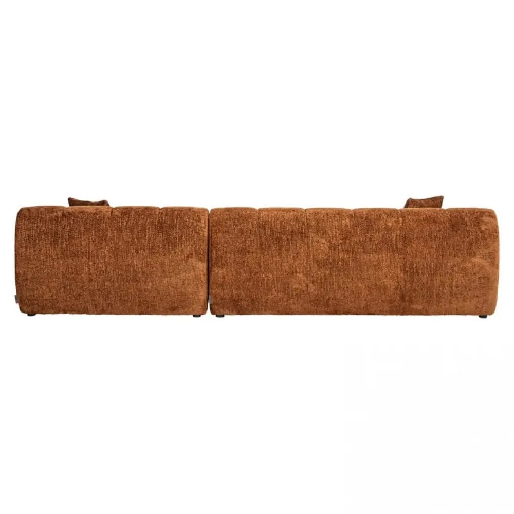 Coltar fix cu orientare dreapta tapitat cu Stofa Be lovely Maro L325cm Cube Richmond Interiors