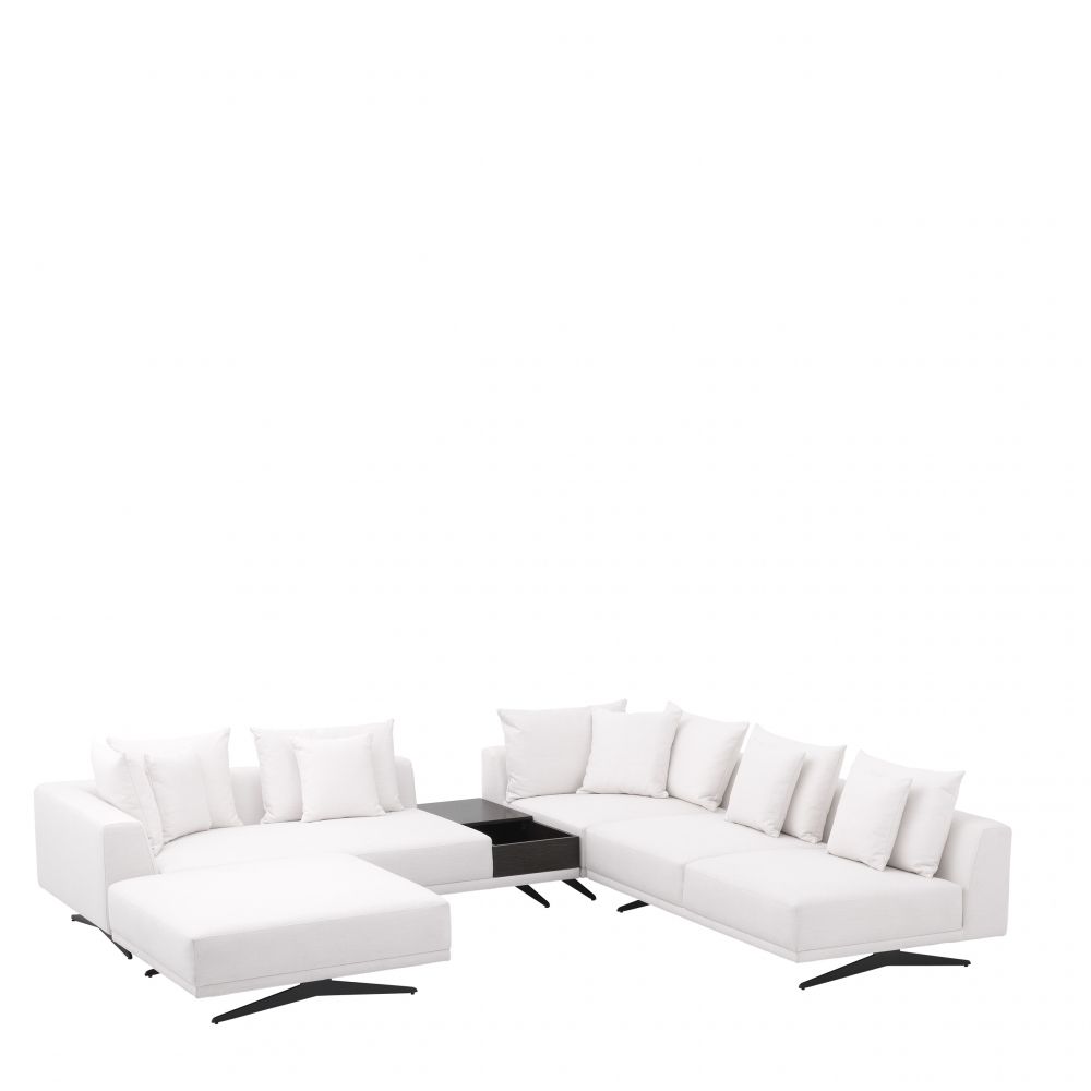 Coltar Fix Endless Eichholtz din Stofa Avalon Alba L340cm