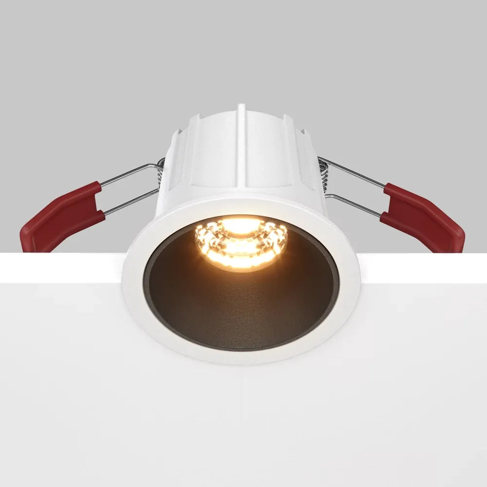 Spot incastrat din Aluminiu Alb/Negru H5.2xD6.5cm 10W 500lm 2700k Alfa LED