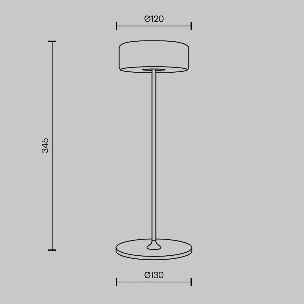 Veioza din Aluminiu Alb H34.5xD12cm AI Collaboration