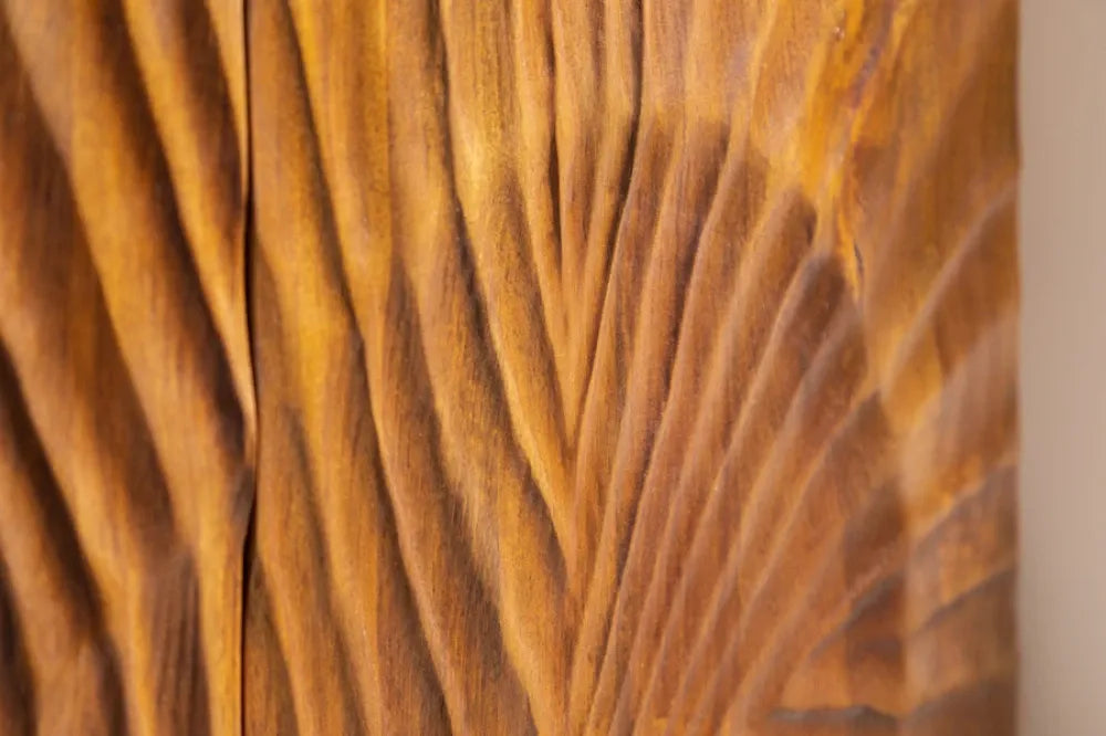 Dulap din Lemn de mango Maro si Metal Negru L100xH120cm SCORPION