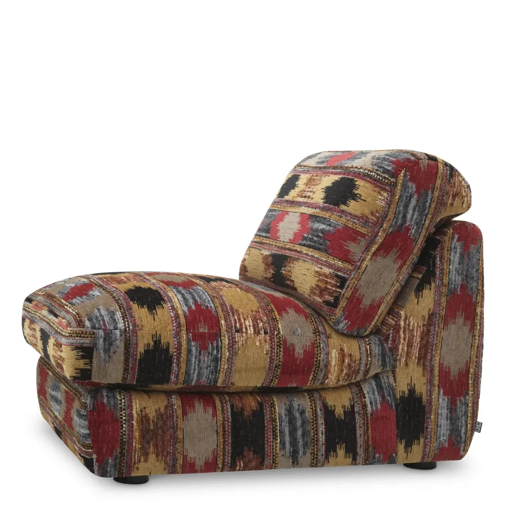 Fotoliu tapitat cu Stofa Multicolor L76xA100xH78cm Alden Eichholtz