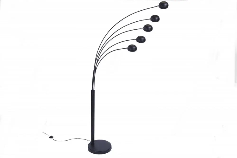 Lampa de podea din Metal Negru H210xL150cm Five Lights